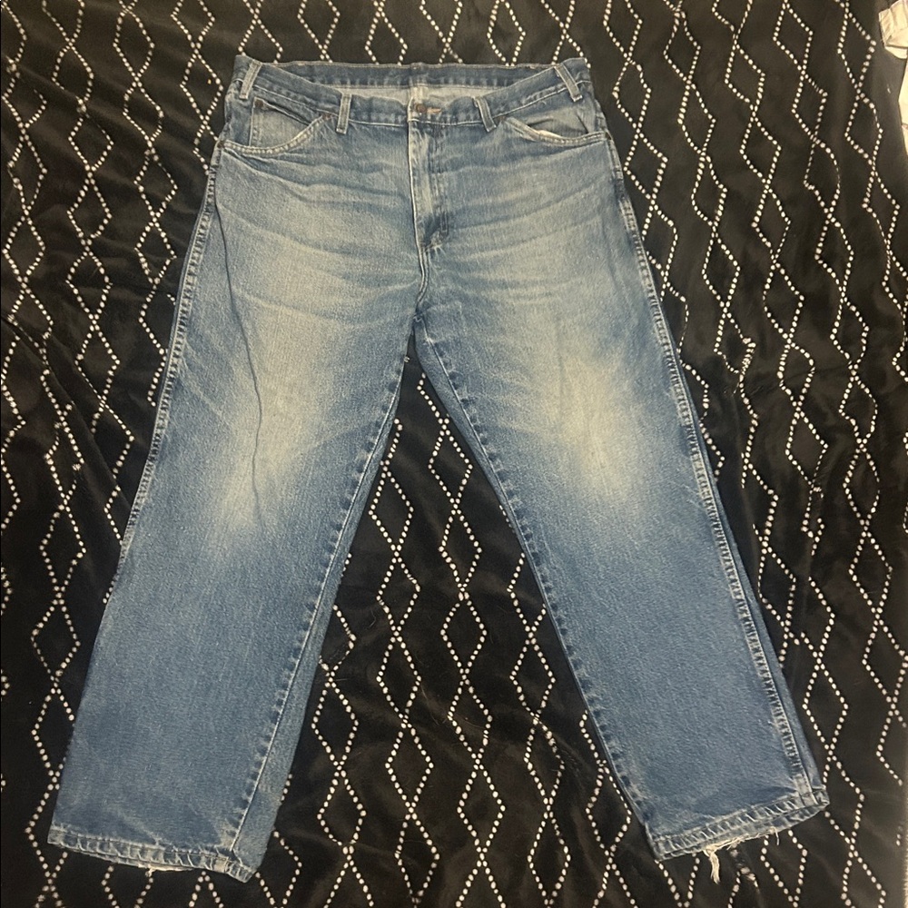 Dickies Men's Relaxed Fit Light Blue Jeans